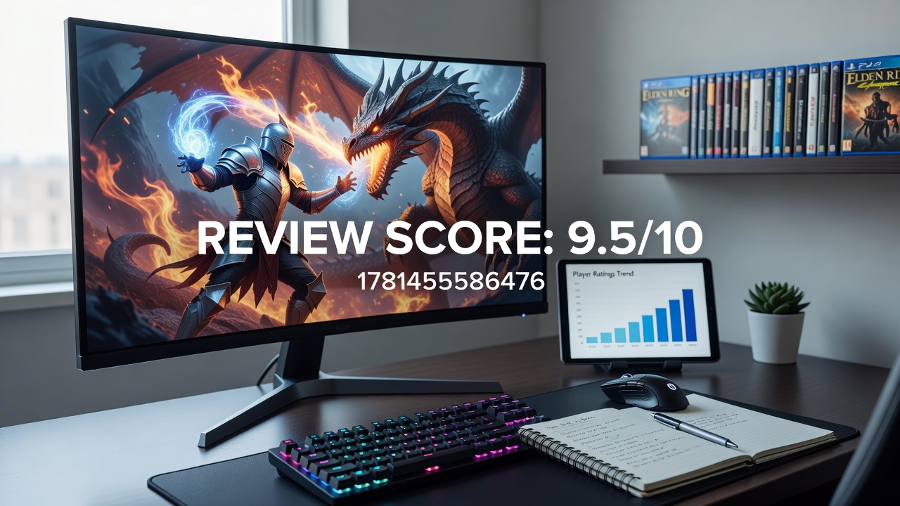Overview of digital game review interfaces on various platforms showing user ratings and critic scores side by side